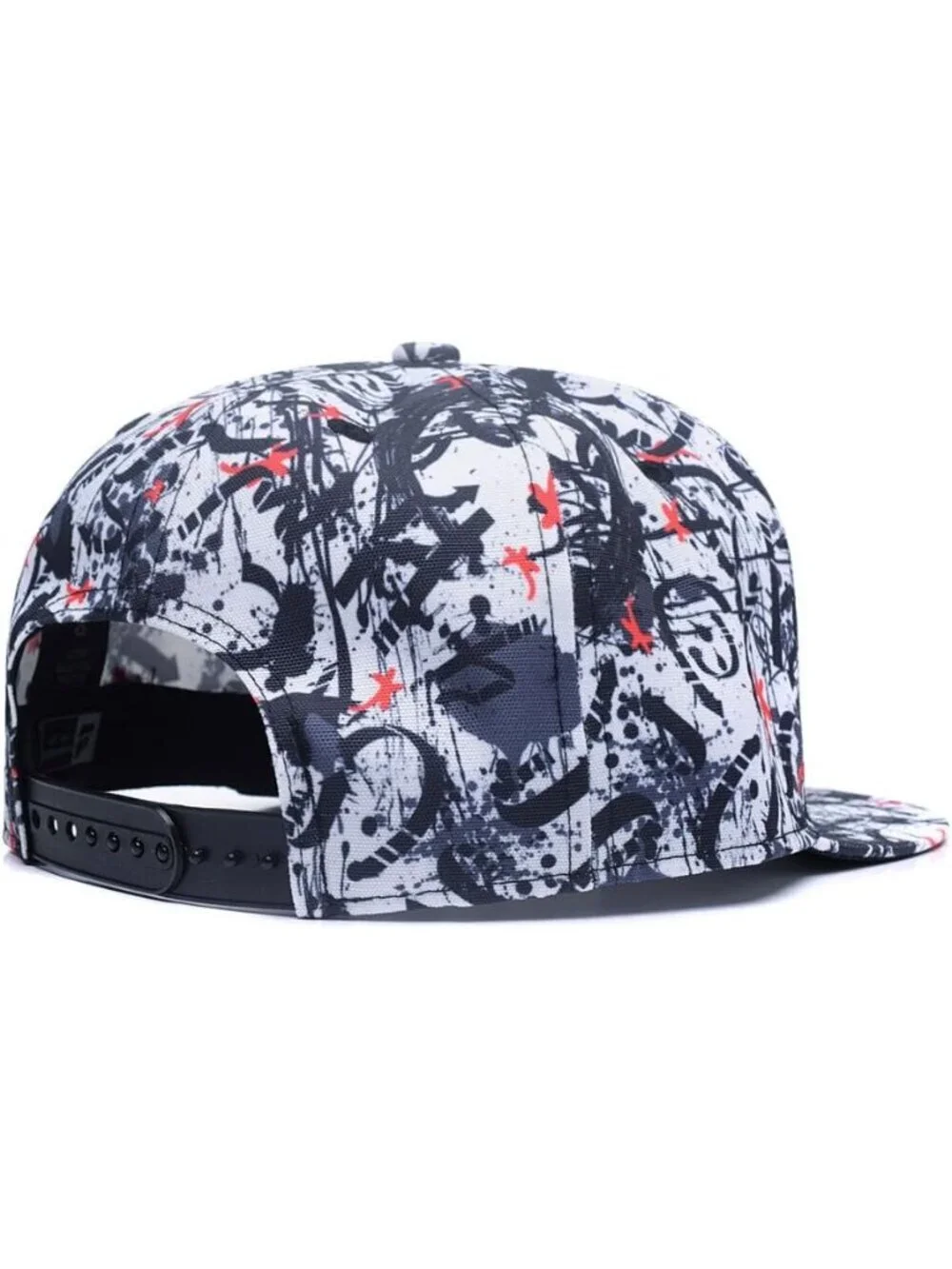 Unisex Black White Snapback Hat Hip Hop Style Colorful Adjustable Baseball Cap